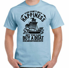 Sailing T-Shirt Mens Funny Yacht Barge Narrow Speed Ship Navy Dingy  Buy A Boat , used for sale  Shipping to Ireland