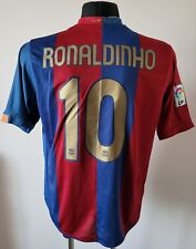 Réplica Camiseta Nike Barcelona 2006-2007 Home Football #10 Ronaldinho Talla Mediana segunda mano  Embacar hacia Argentina