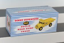 Used, DINKY TOYS *High Quality* Reproduction Box - 965 Euclid Rear Dump Truck for sale  UK