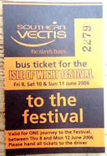 Usado, Bilhete de ônibus Southern Vectis Bus Company 2006 Isle of Wight Festival comprar usado  Enviando para Brazil