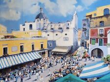 Carlo Cordua - Serigrafía En Lona - "Homenaje A Capri La Piazzetta" comprar usado  Enviando para Brazil