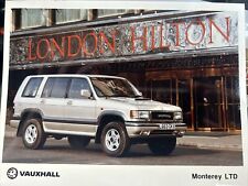 Vauxhall monterey ltd for sale  UK