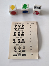 Fruit machine dice for sale  Shipping to Ireland