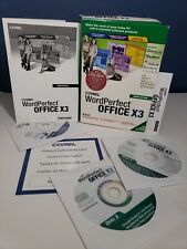 Corel WordPerfect Office X3 Standard (3) Discs and Authenticity Card / Number XP for sale  Shipping to South Africa