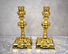 Pair ornate brass for sale  Danbury