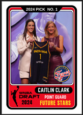 Used, 2024 Caitlin Clark Future Stars WNBA Draft Rookie Basketball Card #1 Pick for sale  Shipping to South Africa