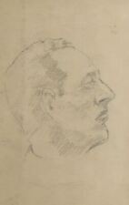 Antiguo dibujo a lápiz retrato masculino segunda mano  Embacar hacia Argentina