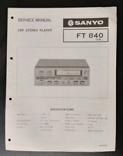 Sanyo ft840 car for sale  BARRY