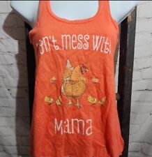 Regata Chickens Don't Mess with Mama XS Racerback Farm Life Country, usado comprar usado  Enviando para Brazil