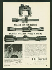 Bushnell Vintage 1963 Print Ad Binoculars Riflescopes Telescopes Photo Optics for sale  Shipping to South Africa