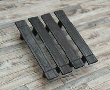 Vtg Cast Iron Drawer Cupboard Door Pulls Handles Rustic Tools Farm Barn Deco 4pc for sale  Shipping to South Africa