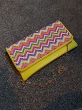 Yellow multicoloured clutch for sale  YORK