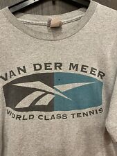 Camiseta de Colección Años 80 Van Der Meer Clase Mundial Tenis Adulto XL Reebok, usado segunda mano  Embacar hacia Argentina