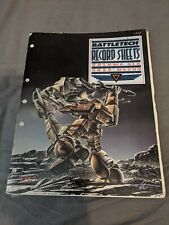 Battletech record sheets for sale  LONDON