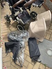 Bugaboo donkey duo double twin or Single buggy pushchair cream With Accessories for sale  LONDON