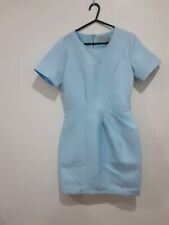 Vestido feminino Forcast azul tamanho 8 ajustado manga curta forrado cor azul bebê comprar usado  Enviando para Brazil