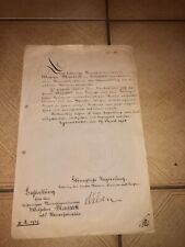Verleihungsurkunde 1918 adlero gebraucht kaufen  Sehnde