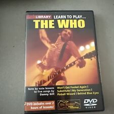 Lick Library LEARN TO PLAY THE WHO Guitar VIDEO Lessons DVD with Danny Gill for sale  Shipping to South Africa