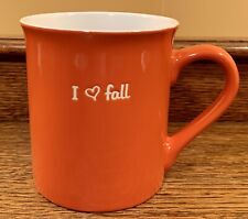 Taza de café/taza de té Love Your Mug I HEART FALL ❤️ naranja blanca • otoño segunda mano  Embacar hacia Argentina