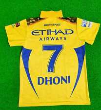CSK Jersey 2024 ipl Jersey Captain Dhoni No 7 T20 Ipl jersey Free Ship US for sale  Shipping to South Africa