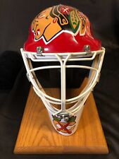 Unique NHL Chicago Blackhawks Mounted Full-Size Goalie Mask/ Telephone Base, used for sale  Shipping to South Africa