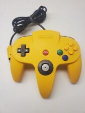 Controle oficial Nintendo 64 amarelo AUTÊNTICO FABRICANTE DE EQUIPAMENTO ORIGINAL N64 bastão apertado original comprar usado  Enviando para Brazil