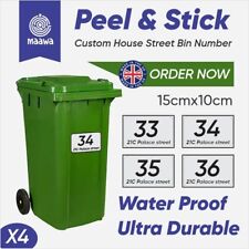 Wheelie bin numbers for sale  MANCHESTER