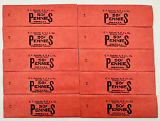 x10 One Cent Coin Wrappers C.F. Hoeckel B.B. & Co. Denver, Colorado KV for sale  Shipping to South Africa