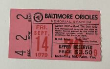 Ticket stub baltimore for sale  Springfield