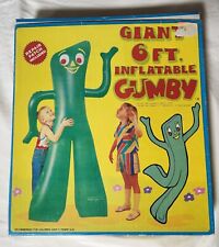 Gumby inflable vintage Giant 6 ft n.o 7368 sin usar Lewco Co 1986 Imperial Toy Co segunda mano  Embacar hacia Argentina