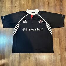 Vintage Adidas Rugby South Africa Stormers Black Jersey 2XL for sale  Shipping to South Africa
