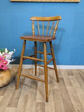 Vintage Beech Bar Stool High Chair Made In England Mid Century  for sale  Shipping to South Africa