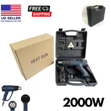 Usado, Pistola de calor 2000W resistente kit pistola de ar quente controle de temperatura 140-1112°F caixa de ferramentas comprar usado  Enviando para Brazil