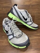 Zapatos deportivos para correr para hombre 11.5 Nike Dual Fusion TR 395782-005 blancos gris verde segunda mano  Embacar hacia Argentina