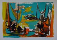 Marcel Mouly Lithography Original Signée-les Large Bars, used for sale  Shipping to South Africa