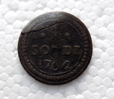 Corsica soldi 1762 usato  Montione