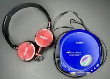 Reproductor de CD portátil Sony CD Walkman ESP Max D-E350 azul + auriculares PROBADOS/funcionan segunda mano  Embacar hacia Argentina