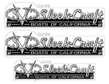 Sleekcraft boat stickers for sale  Garden City