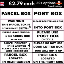 Door notes parcels delivery post delivery instructions stickers waterproof UK for sale  Shipping to South Africa