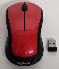Usado, Mouse óptico inalámbrico rojo/negro Logitech M310 con receptor USB 810-006905 segunda mano  Embacar hacia Argentina