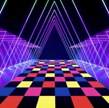 NOVA pista de dança neon ilumina pista de dança luz negra UV corredor reativo comprar usado  Enviando para Brazil