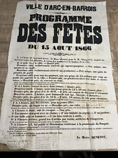 Grande affiche ancienne d'occasion  Saint-Dizier