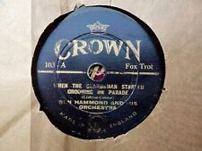 BEN HAMMOND - Guardsman Started Crooning / An Unfinished Story Of 9" 78 rpm disc comprar usado  Enviando para Brazil
