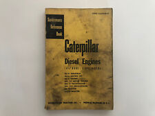 Vintage Caterpillar 4 1/2” Bore Diesel Engine Serviceman’s Reference Book. 1960 for sale  Ivins