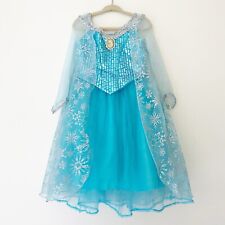 Vestido fantasia Frozen Princesa Elsa parques da Disney Halloween rainha da neve azul 3 comprar usado  Enviando para Brazil