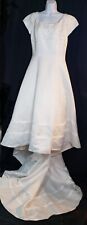Oleg Cassini Wedding Dress Davids Bridal Size 18 White, used for sale  Shipping to South Africa