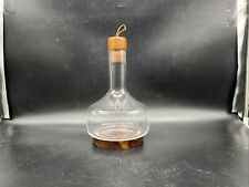 Crofton 2 Qt Whiskey Glass Decanter with Acacia wood Base and Stopper for sale  Shipping to South Africa