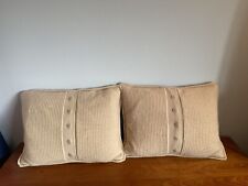 Dos almohadas sofá cama camello de cachemira beige bronceado con inserciones de plumón segunda mano  Embacar hacia Argentina