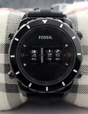 The Outstanding Fossil Rotor Quartz Black-Dial Rubber Band Men's Wrist Watch for sale  Shipping to South Africa