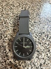 Reloj Lacoste para hombre esfera gris correa de goma de silicona 43 mm usado LEER sin batería segunda mano  Embacar hacia Argentina